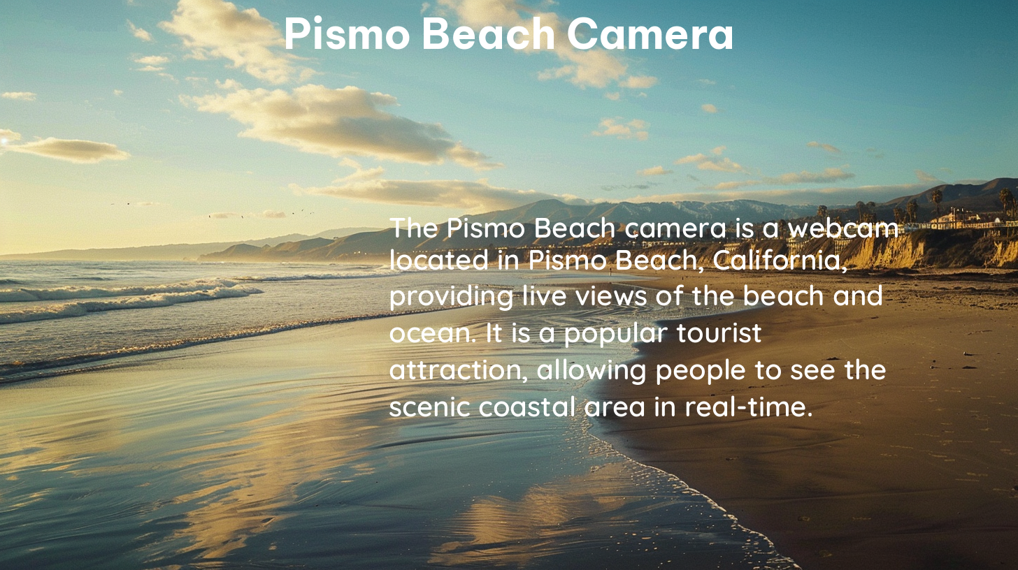 pismo beach camera