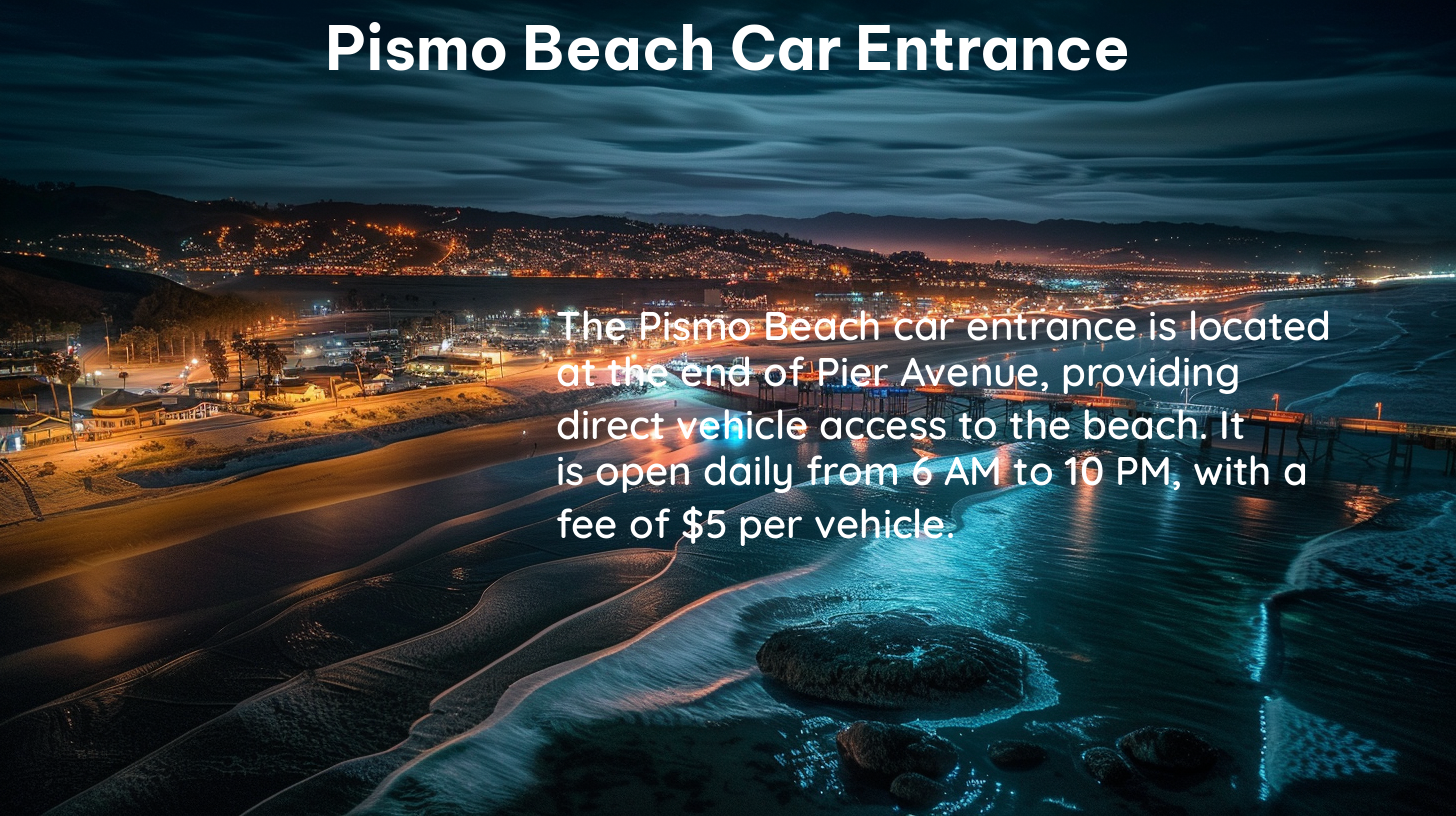 pismo beach car entrance