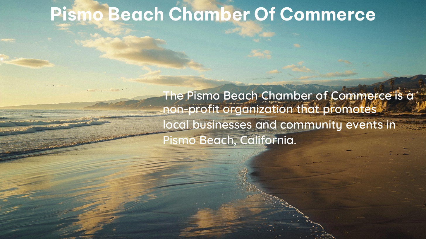 pismo beach chamber of commerce