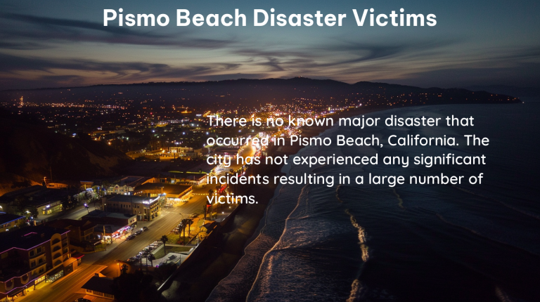 pismo beach disaster victims