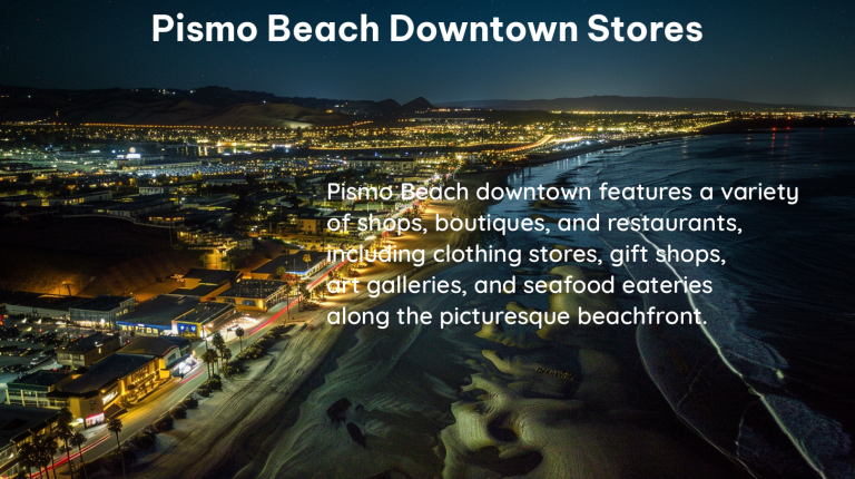 pismo beach downtown stores