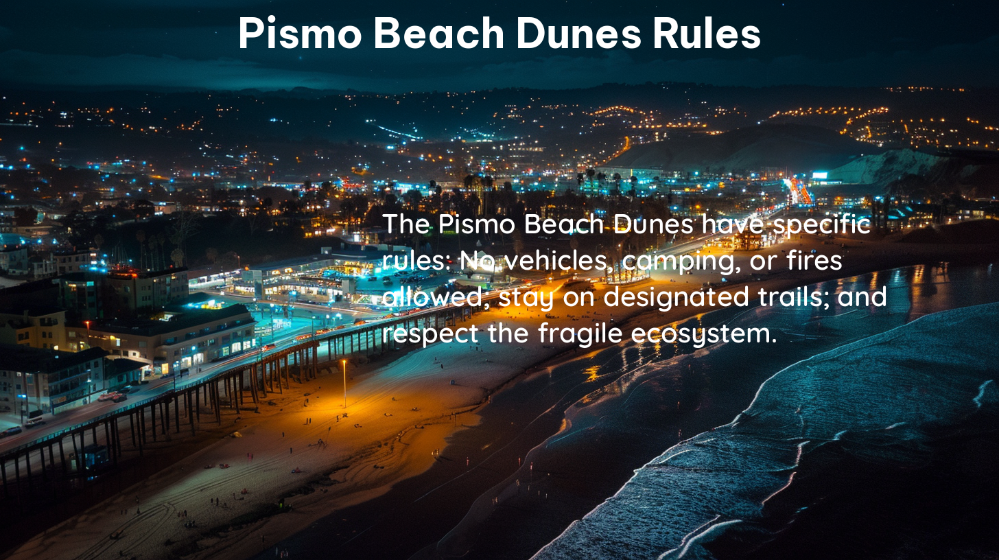 pismo beach dunes rules