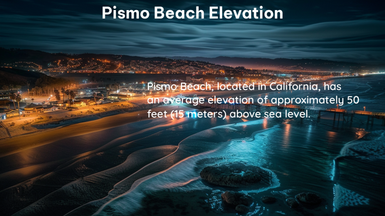 pismo beach elevation