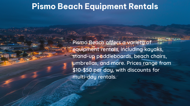 pismo beach equipment rentals