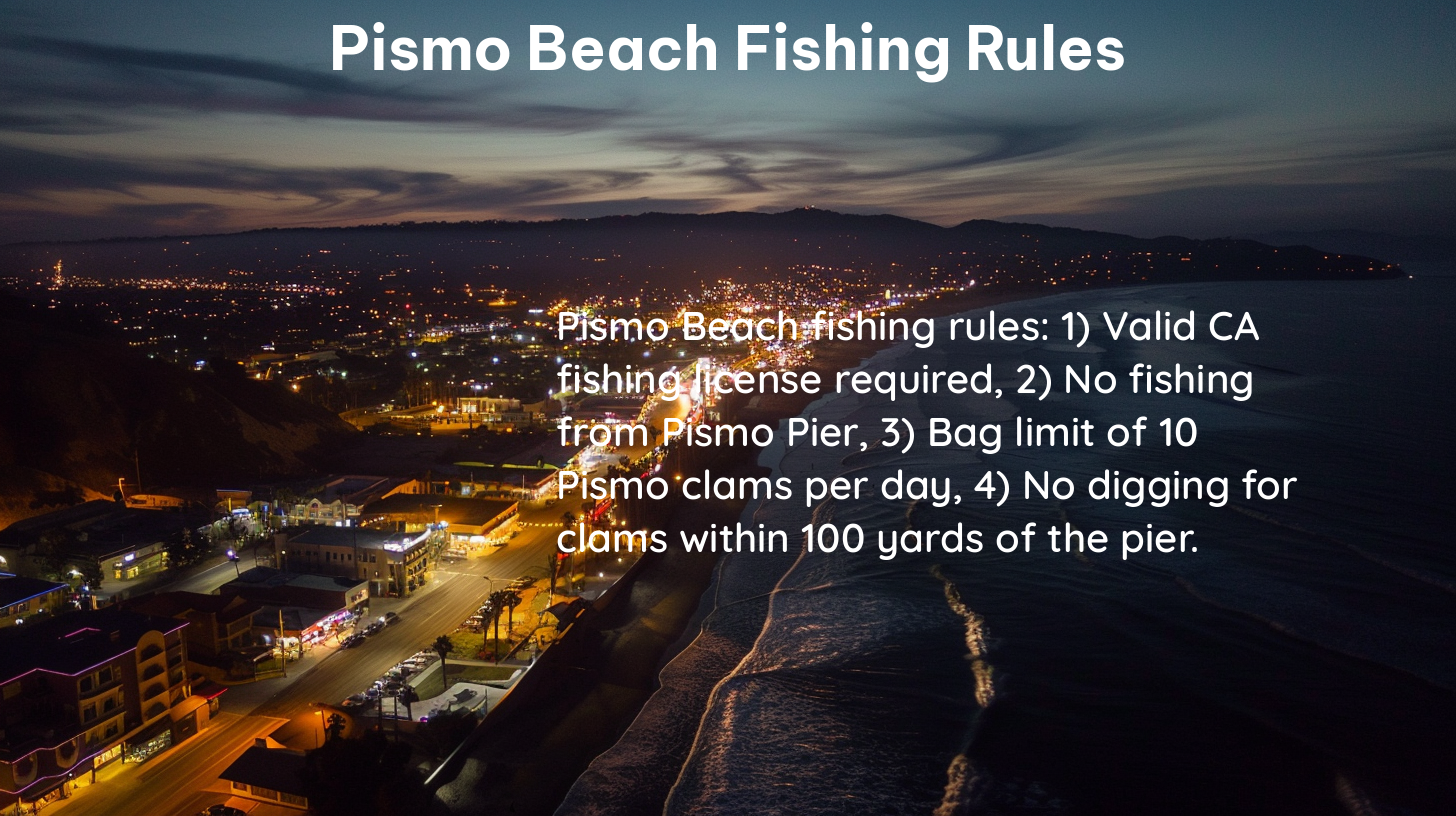 pismo beach fishing rules