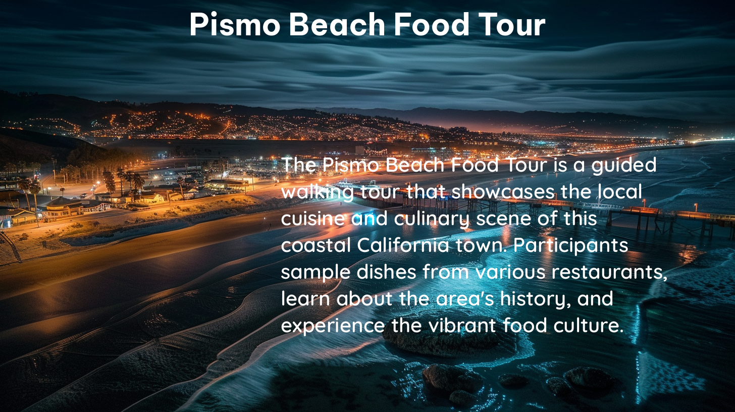 pismo beach food tour