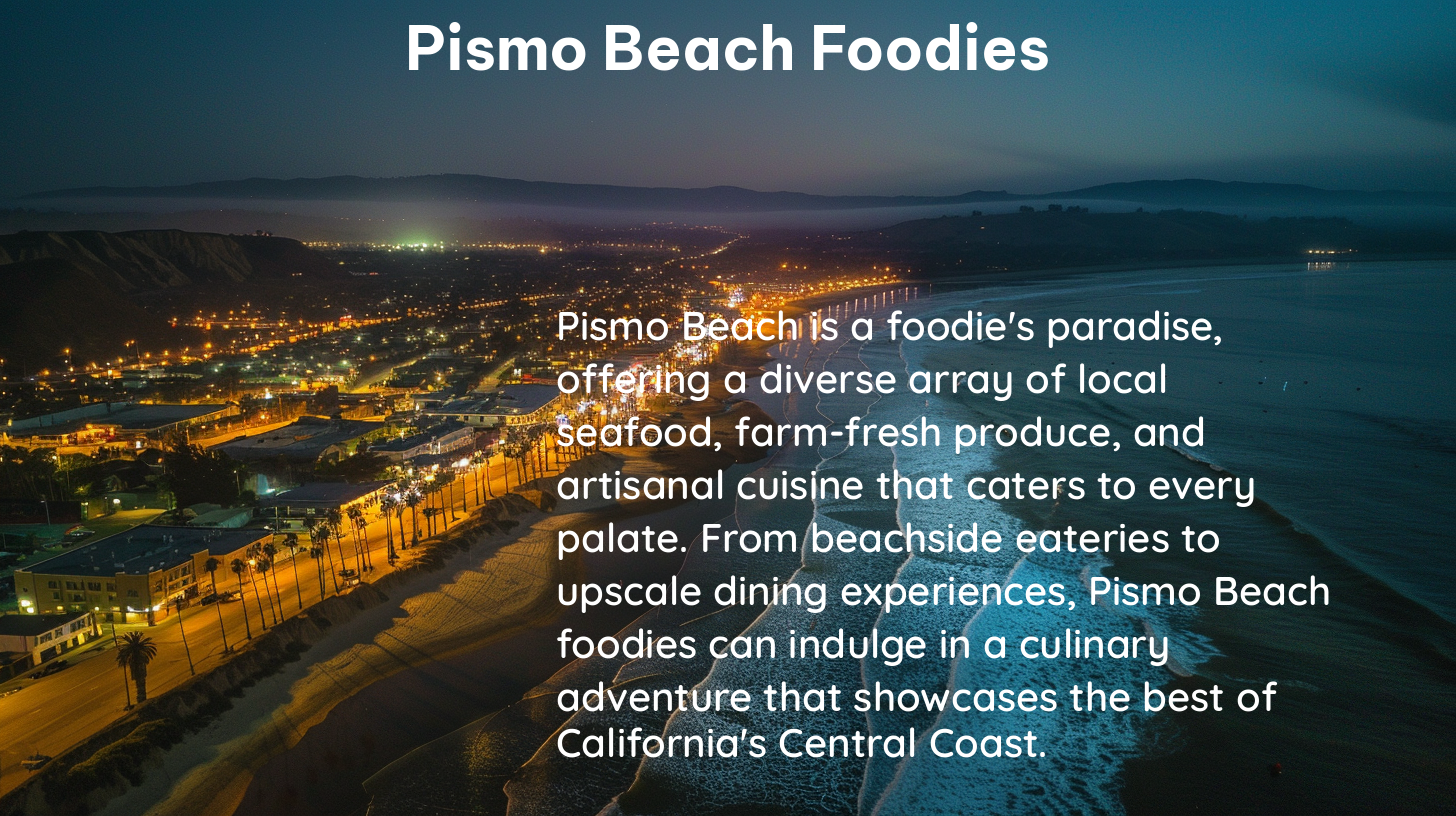 pismo beach foodies