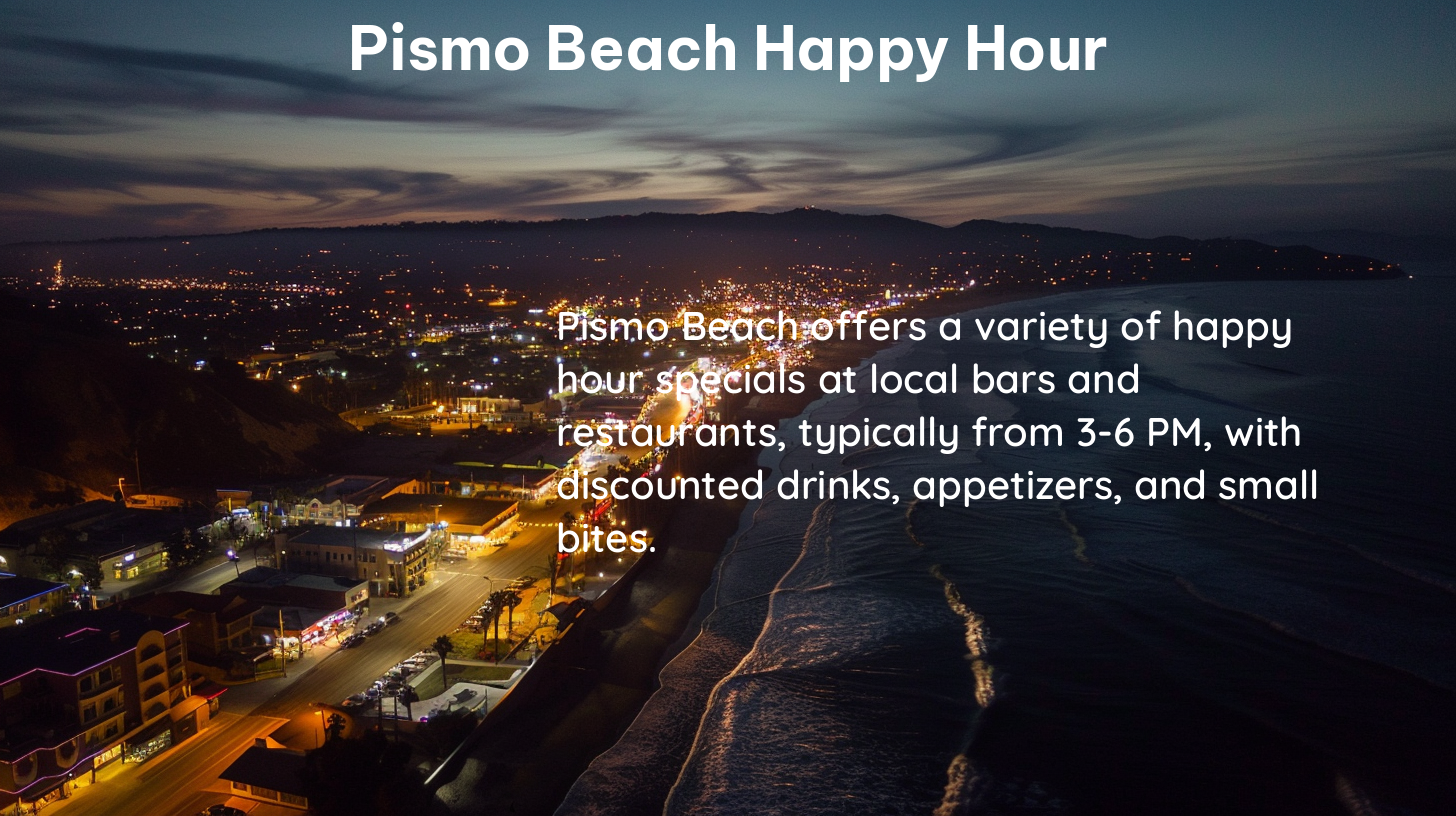 pismo beach happy hour