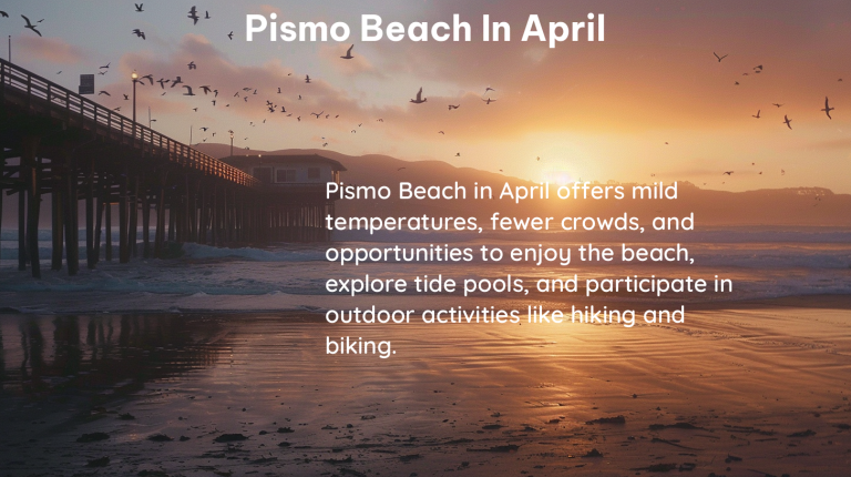 pismo beach in april