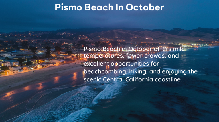 pismo beach in october