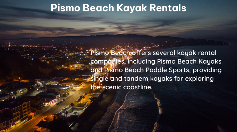 pismo beach kayak rentals