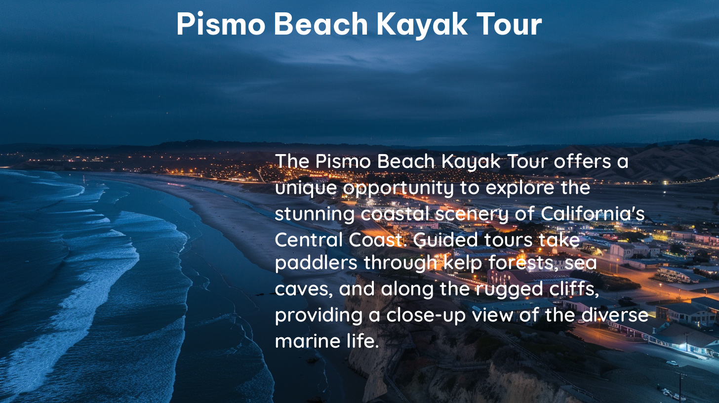 pismo beach kayak tour