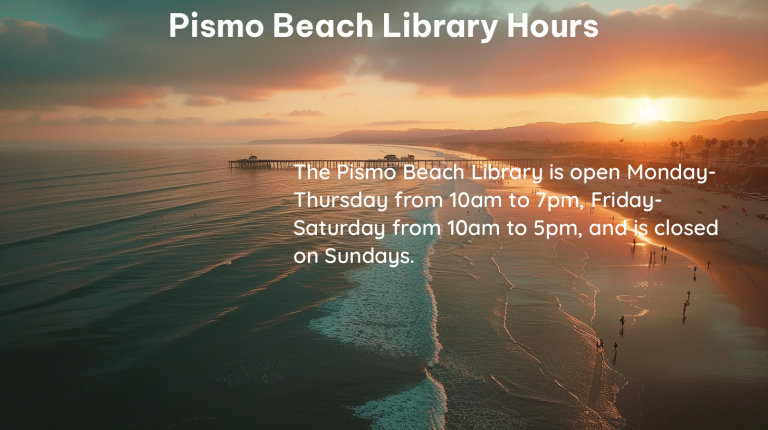 pismo beach library hours