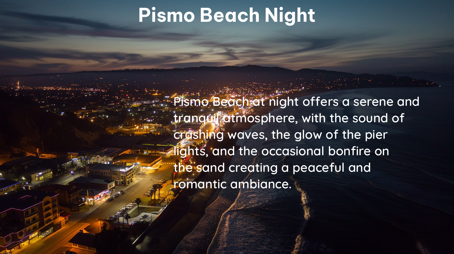 pismo beach night