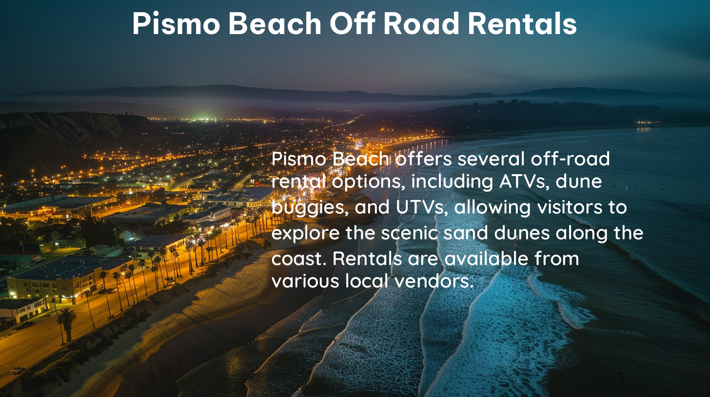 pismo beach off road rentals