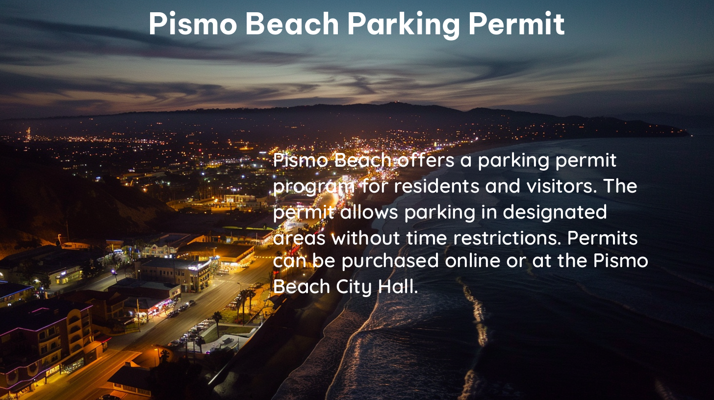 pismo beach parking permit