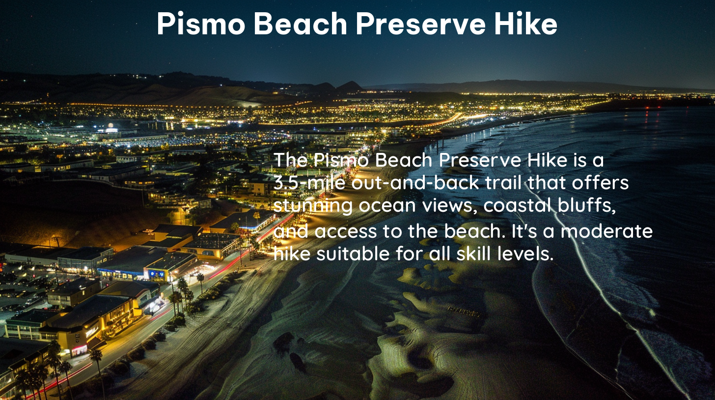 pismo beach preserve hike