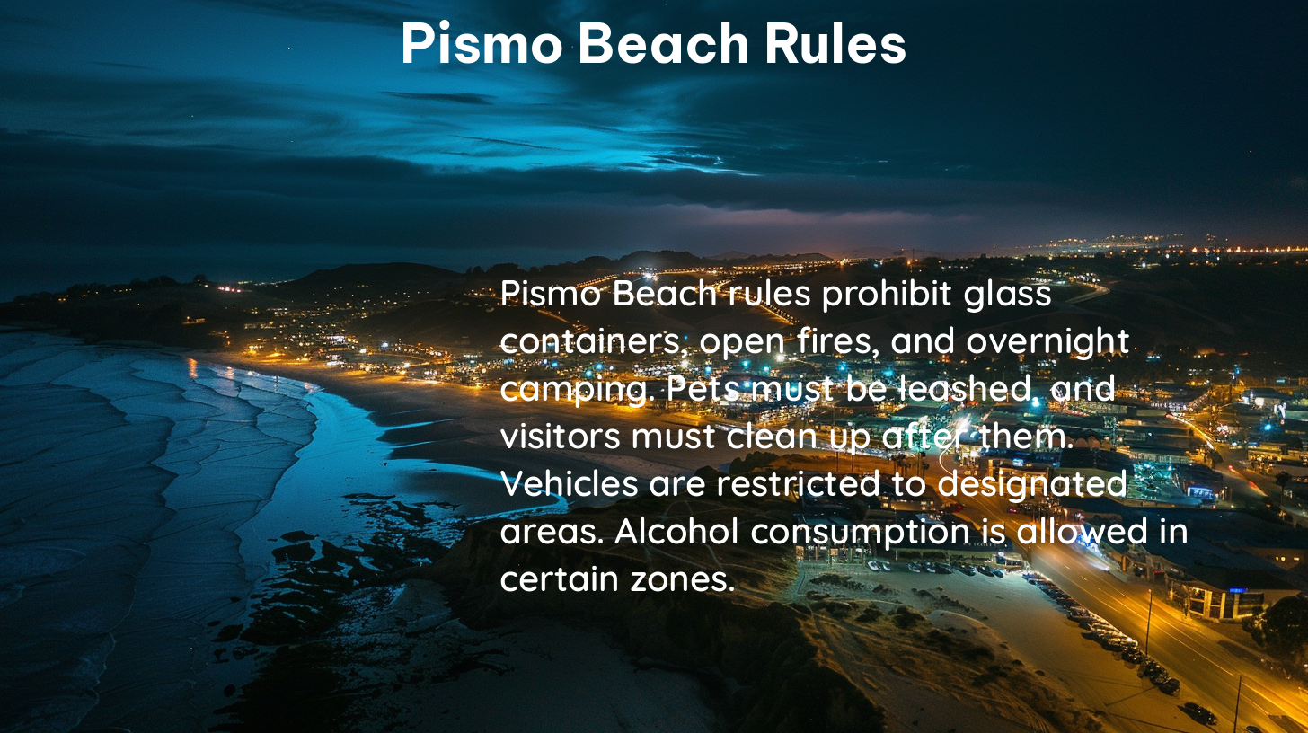 pismo beach rules