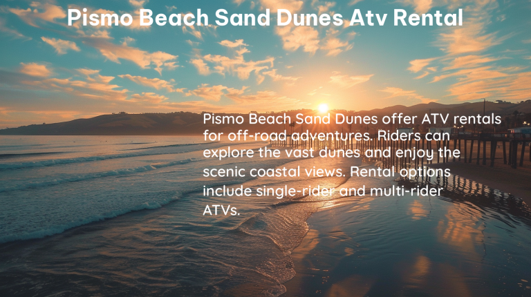 pismo beach sand dunes atv rental