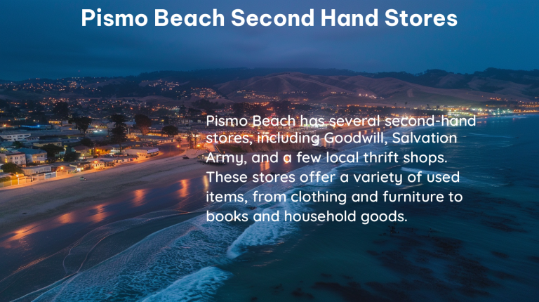 pismo beach second hand stores