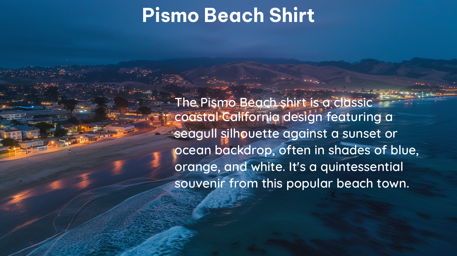 pismo beach shirt