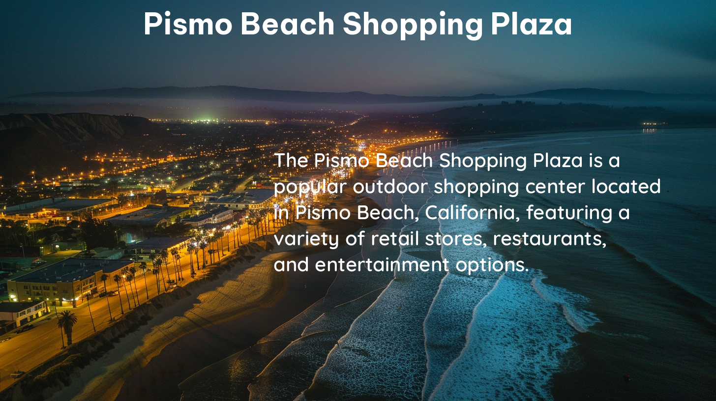 pismo beach shopping plaza