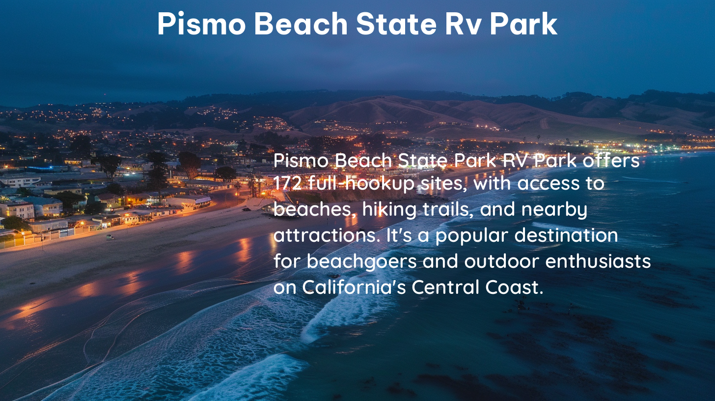 pismo beach state rv park