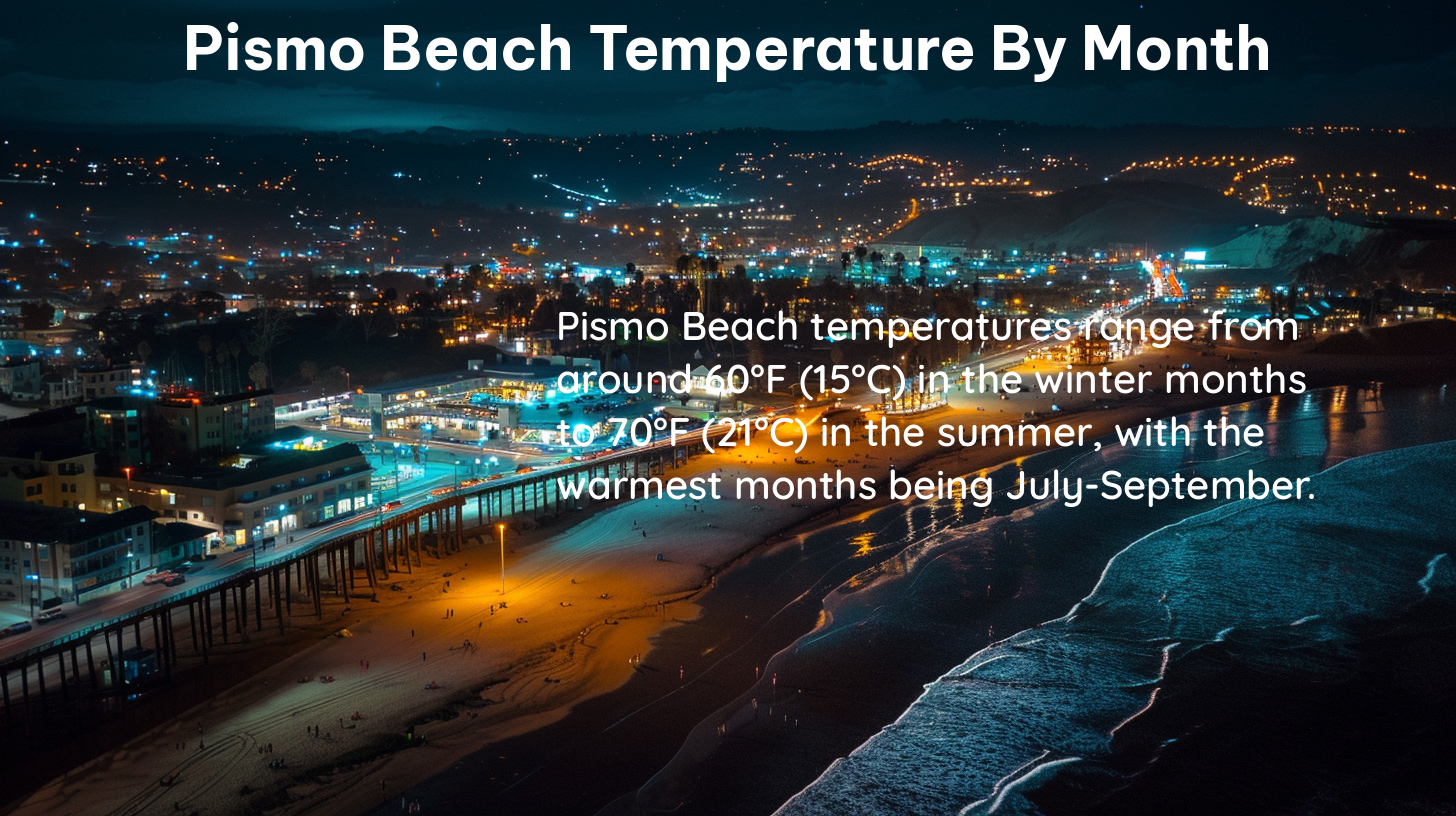 pismo beach temperature by month