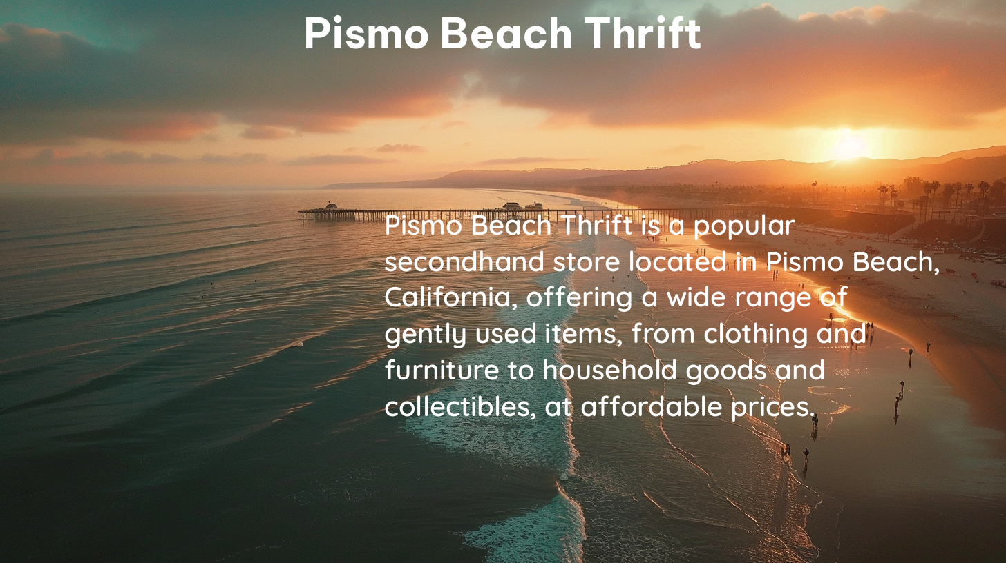 pismo beach thrift