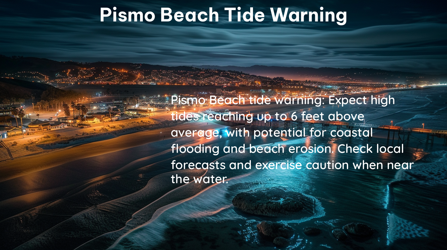 pismo beach tide warning