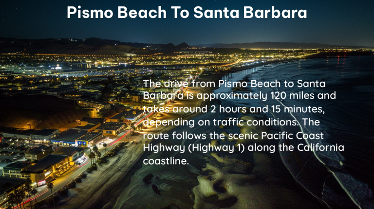 pismo beach to santa barbara