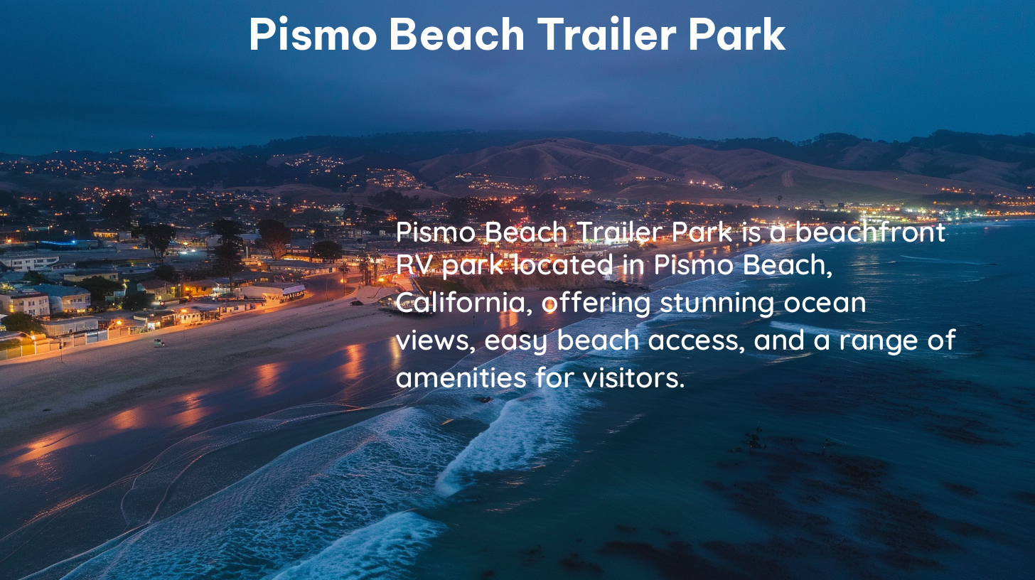 pismo beach trailer park