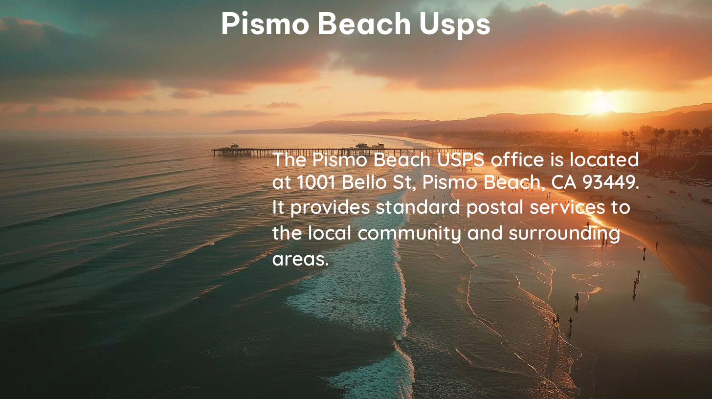 pismo beach usps