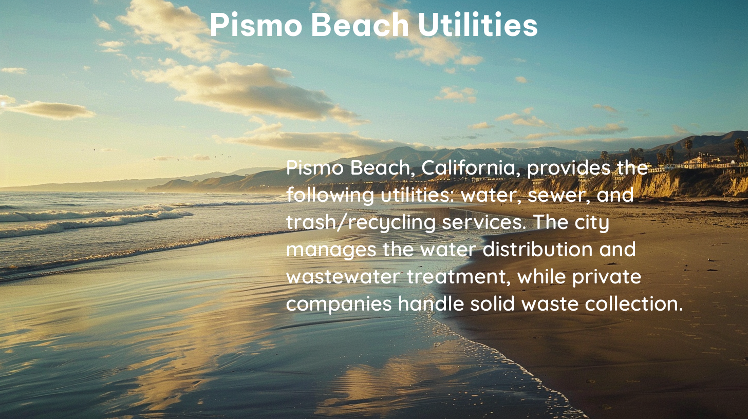 pismo beach utilities