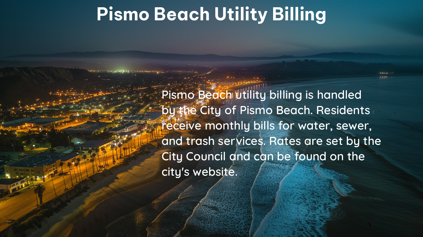 pismo beach utility billing