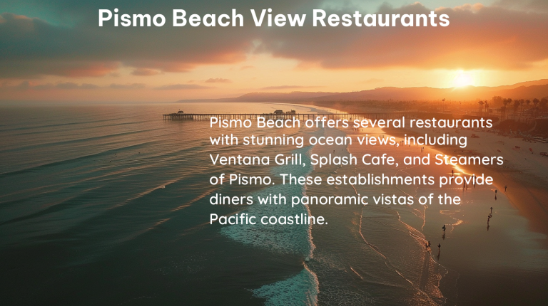 pismo beach view restaurants