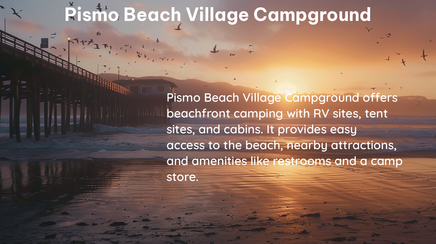 pismo beach village campground