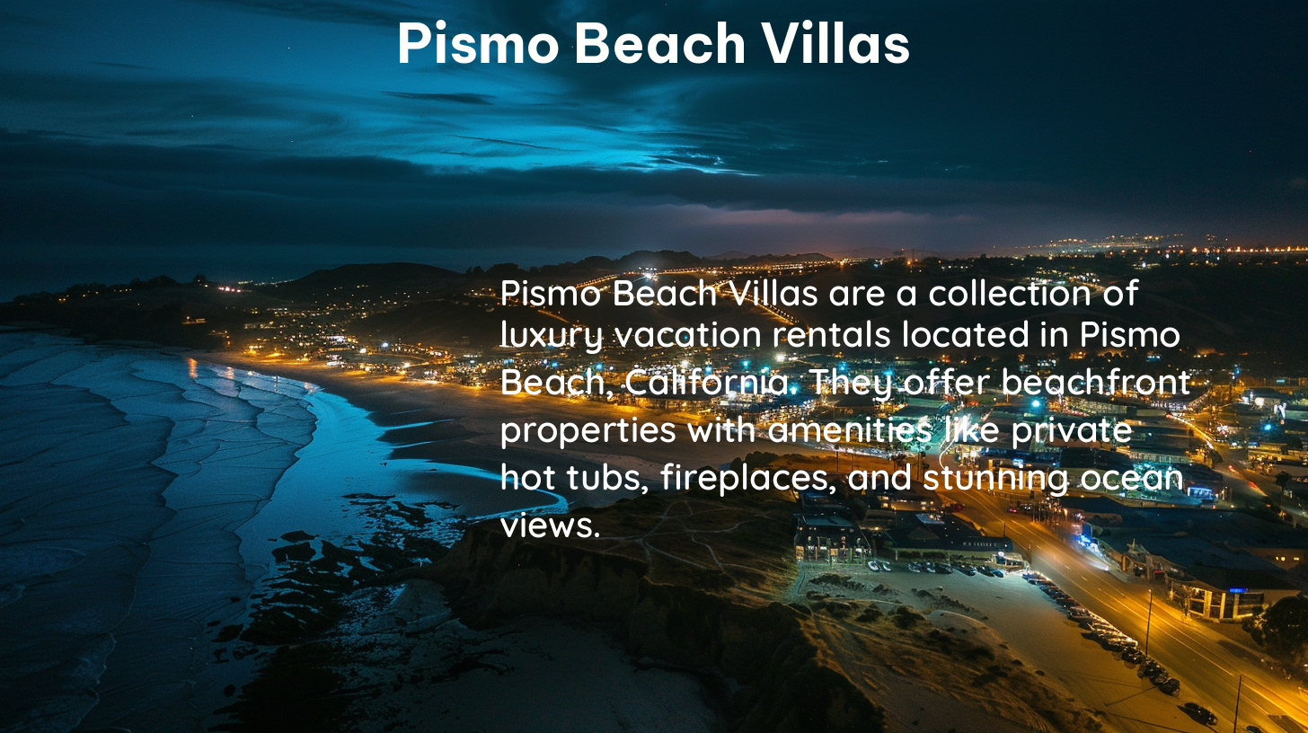 pismo beach villas