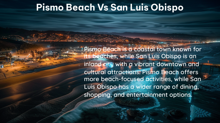 pismo beach vs san luis obispo