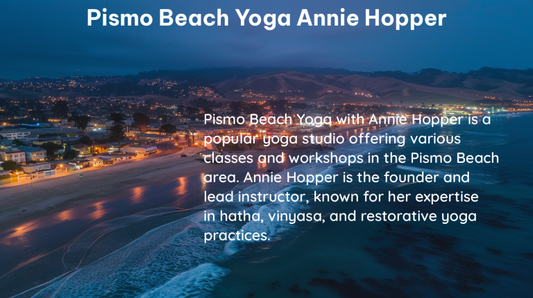 pismo beach yoga annie hopper