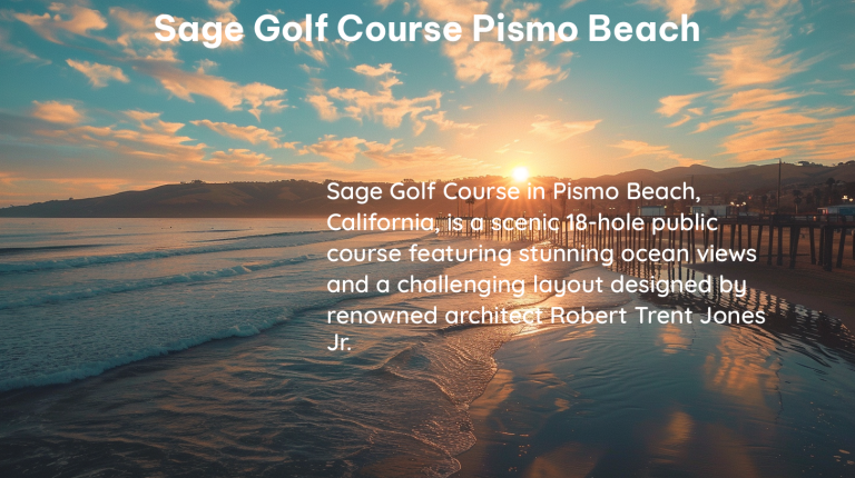 sage golf course pismo beach