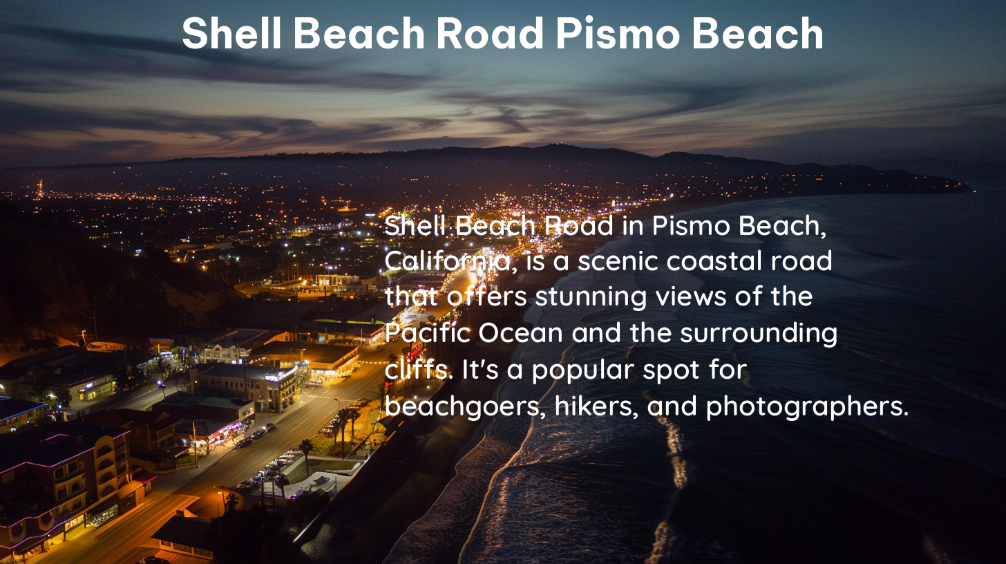 shell beach road pismo beach