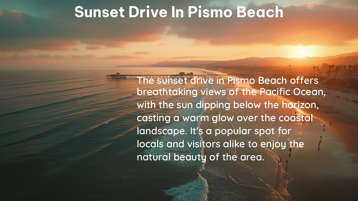 sunset drive in pismo beach