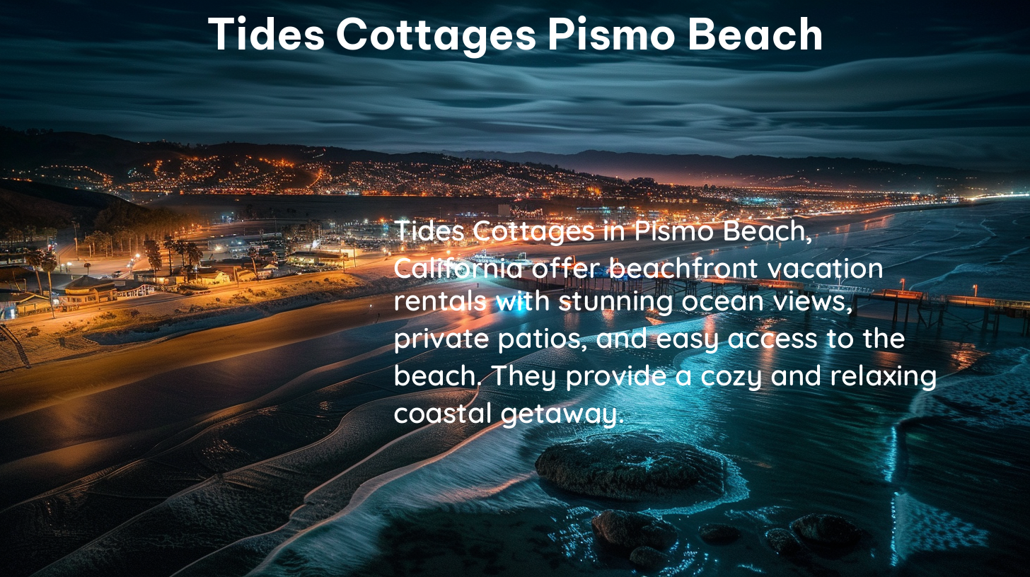 tides cottages pismo beach