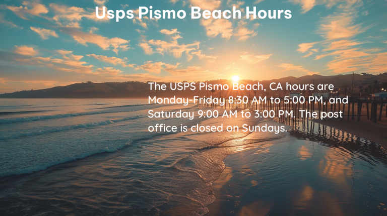 usps pismo beach hours