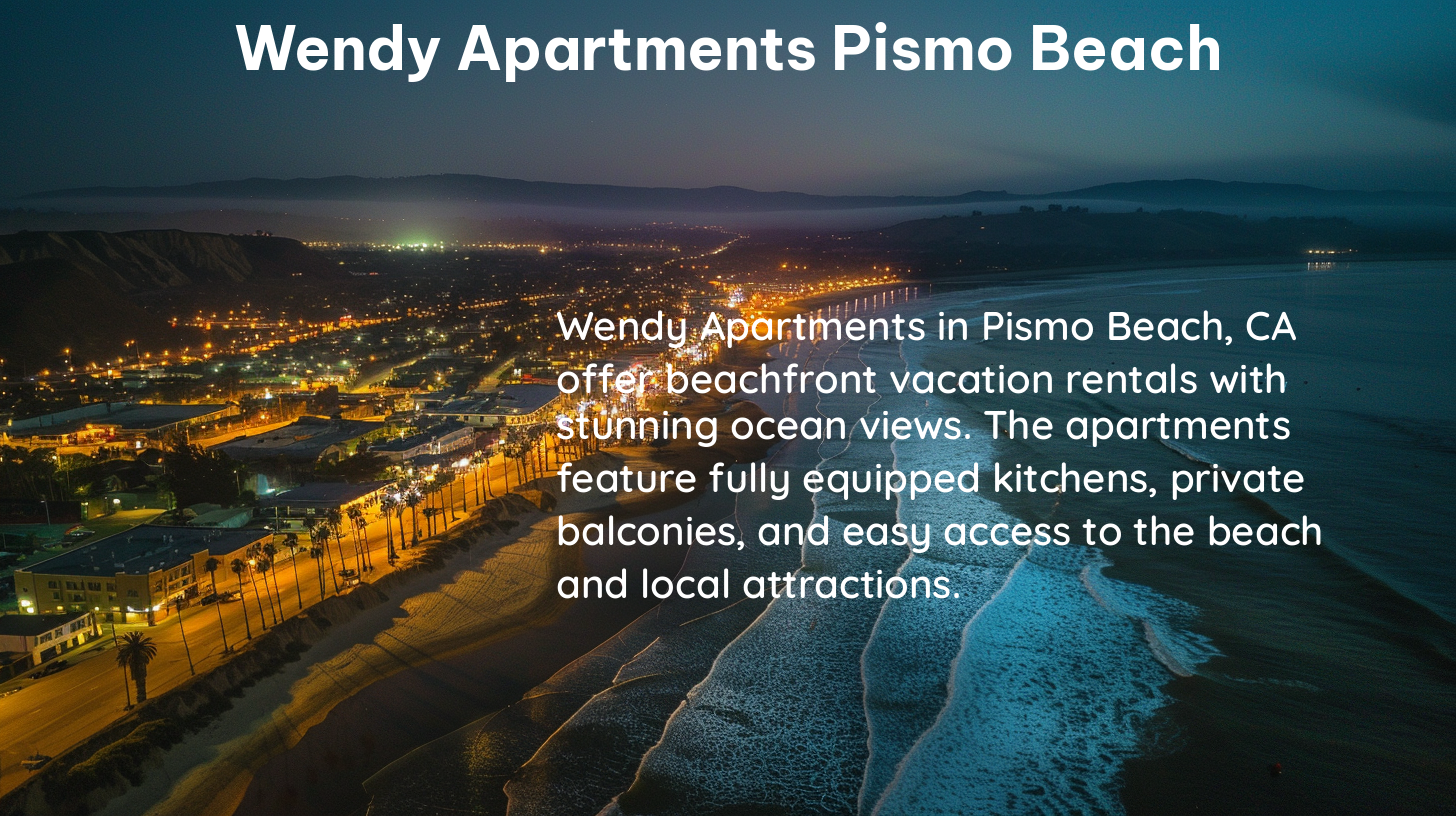 wendy apartments pismo beach