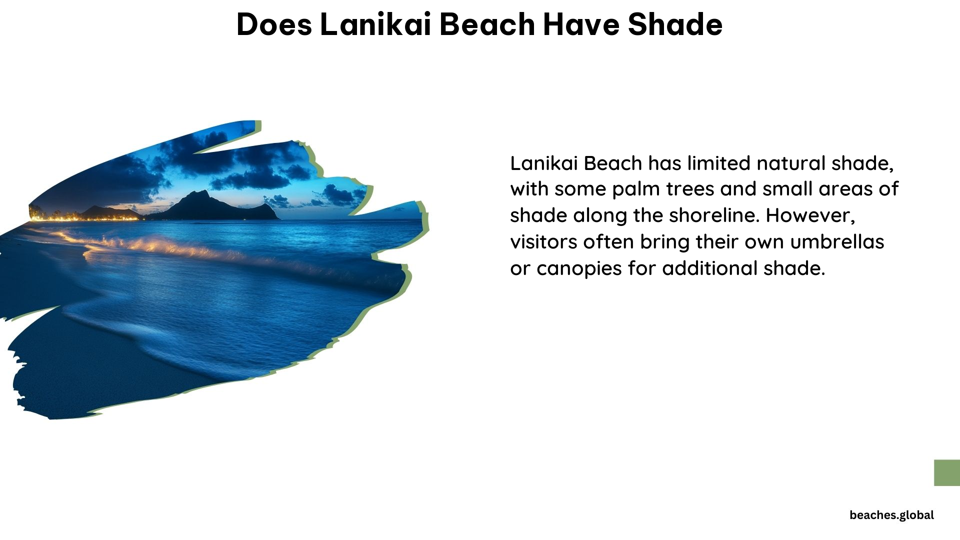 Does Lanikai Beach Have Shade