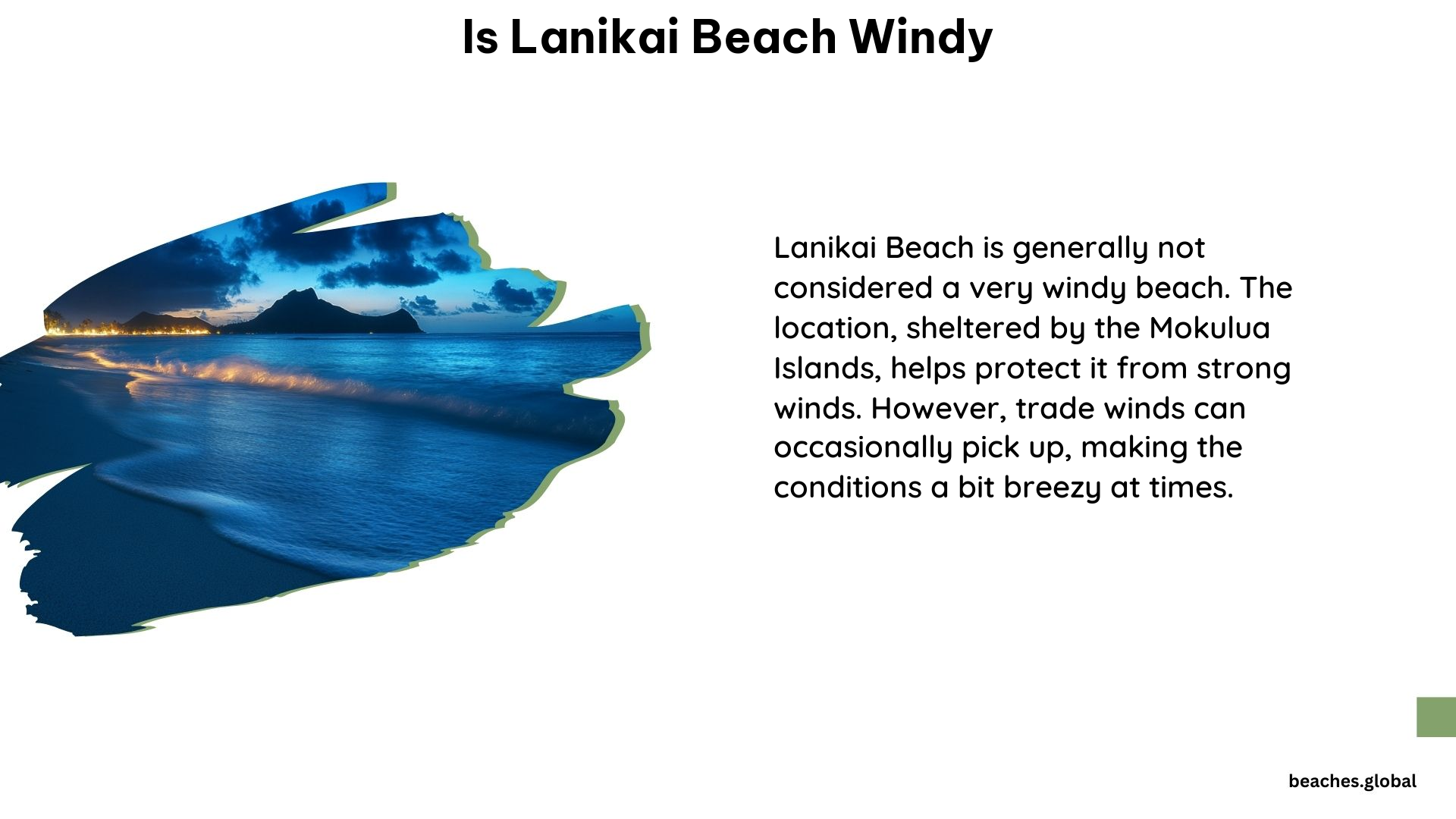 Is Lanikai Beach Windy