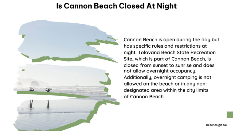 Is cannon beach closed at night 1