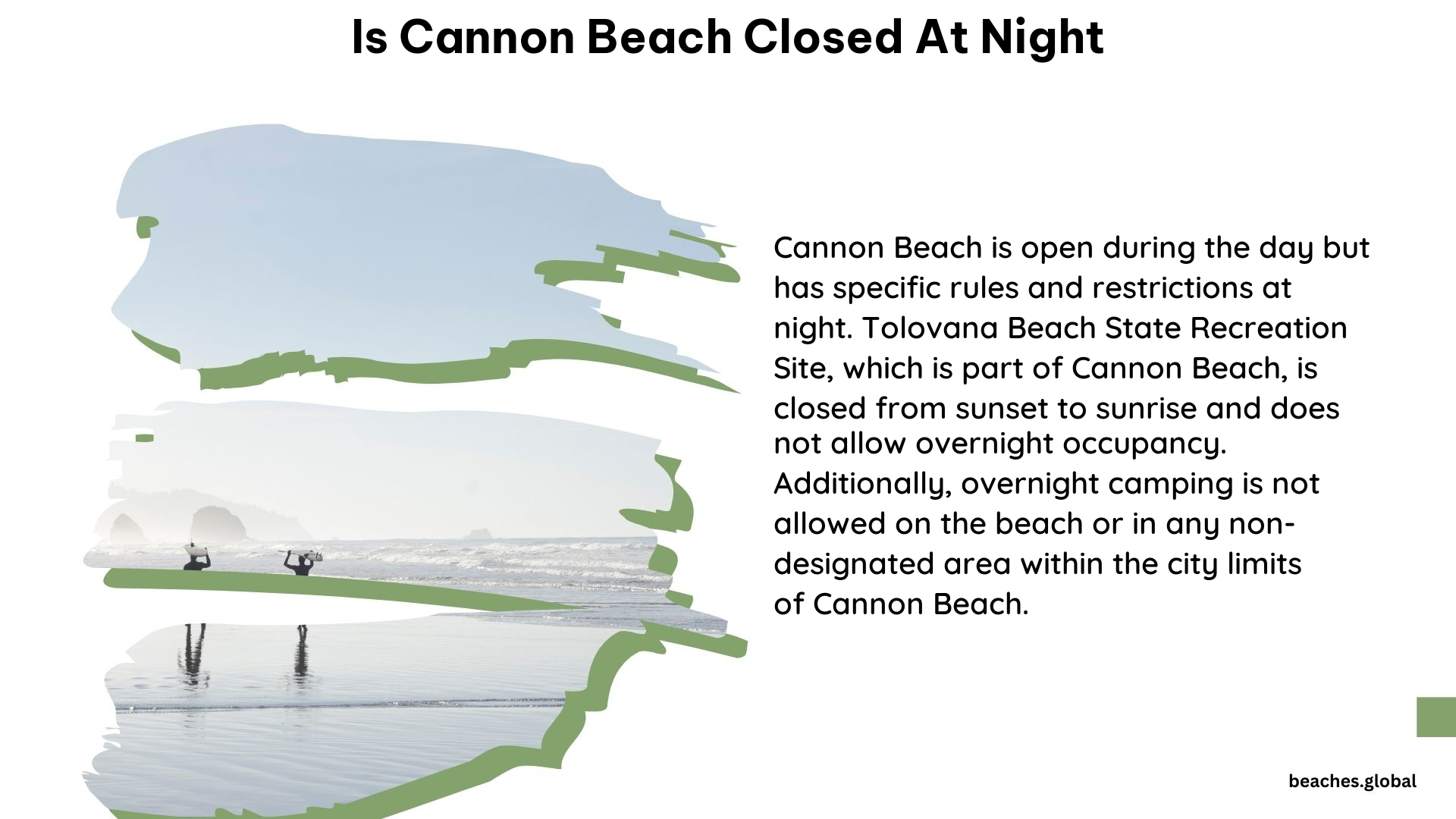 Is cannon beach closed at night